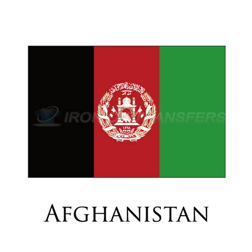 Afghanistan flag Iron-on Stickers (Heat Transfers)NO.1809